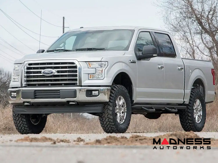 Ford F-150 Lift Kit - 3" Lift - Aluminum Control Arms - Vertex Coilovers - Vertex Rear Shocks